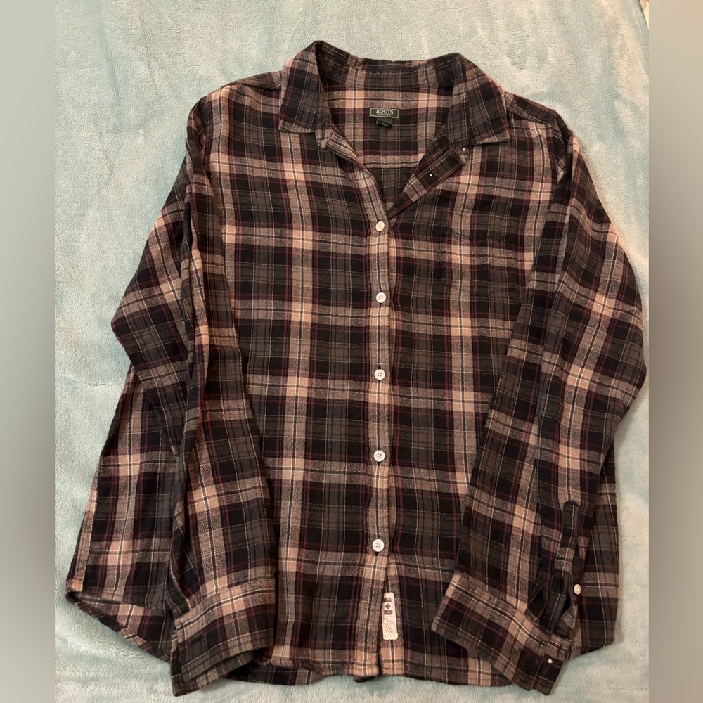 Roots women’s plaid shirt